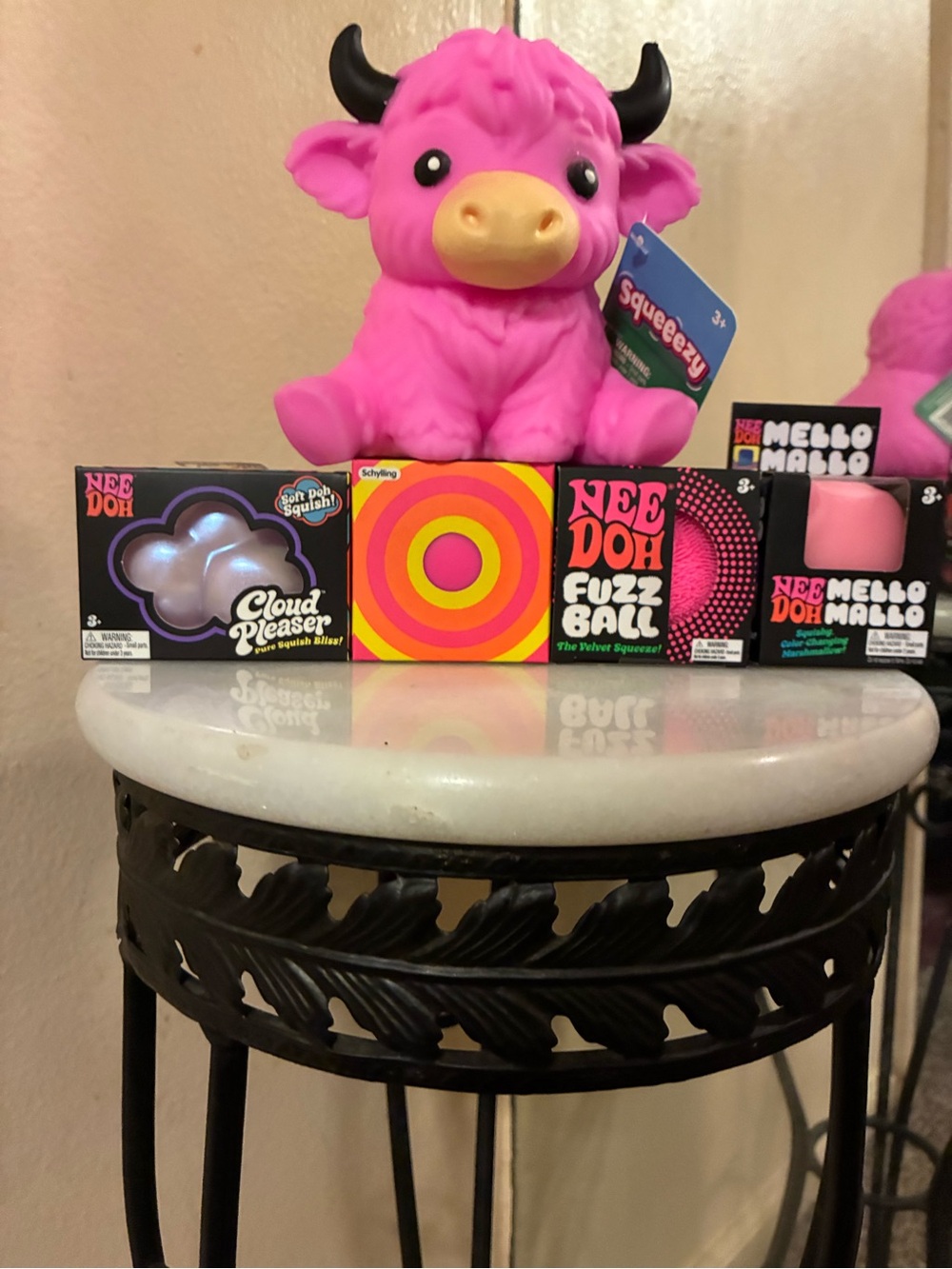 Needoh Cloud Pleaser, Color Change, Mello Mallo, Fuzzball & Squeeezy Highland Co